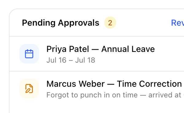 Leave Management screenshot